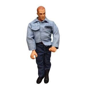Vintage 1995 Hasbro GI Joe Boy Doll Action Figure Outfit Jointed Blue Outfit